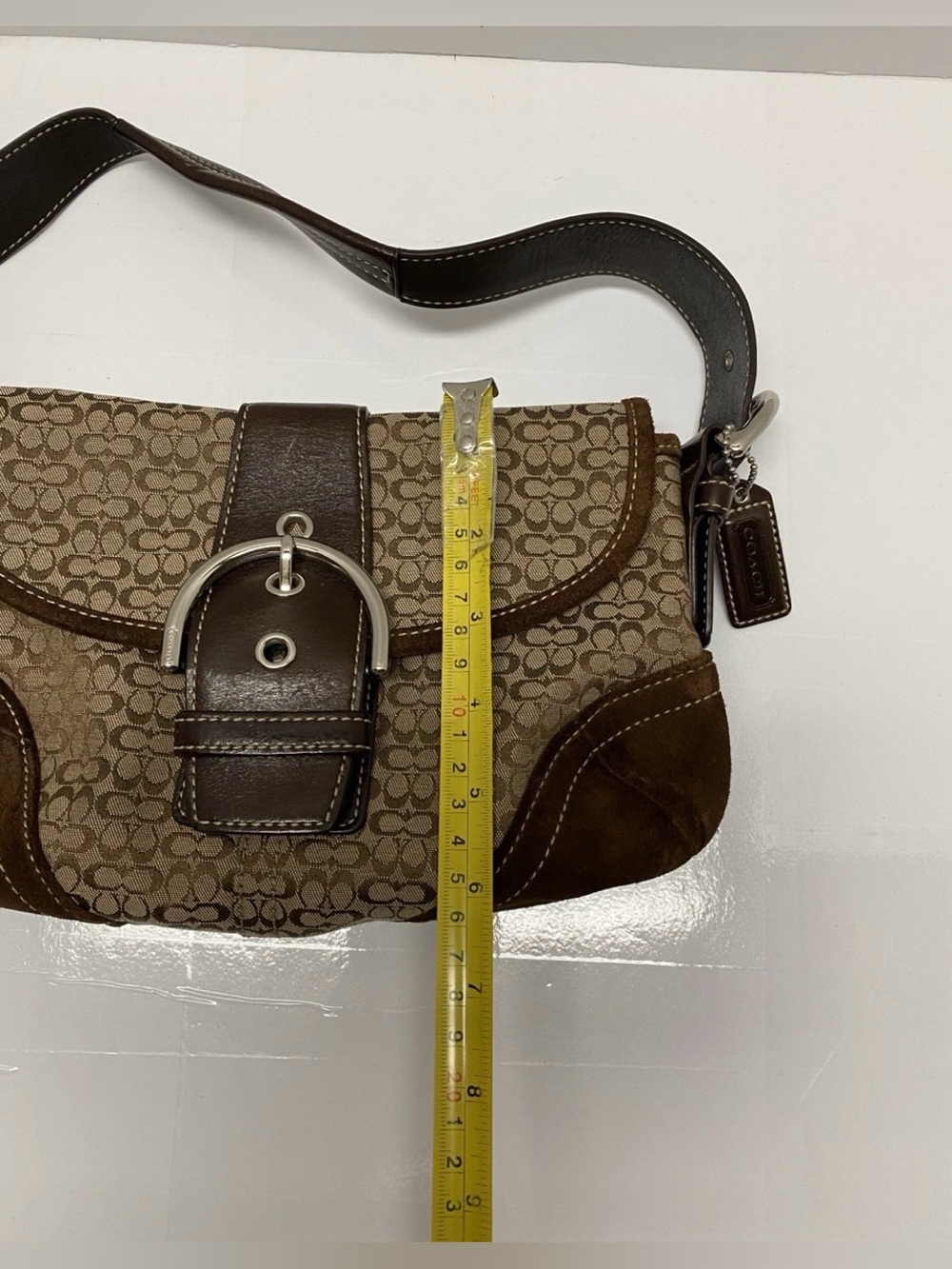 Rare Vintage Coach D05J-6818 Soho
Signature Flap Bag - Y2K Archival
Brown/Suede - Picture 10 of 11
